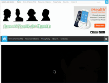 Tablet Screenshot of famouspeoplearehuman.com
